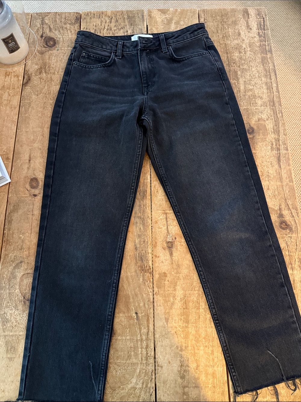 ba&sh Black Straight-Leg Jeans